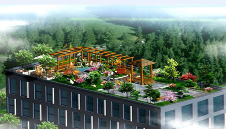 屋頂花園設計的技巧及實景圖